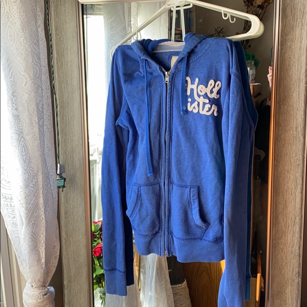 Blue Hollister Jacket with Hoodie